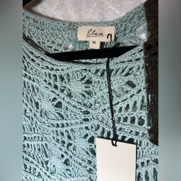 Women's Off-Shoulder Knit Sweater - Light Blue - Picture 3 of 5